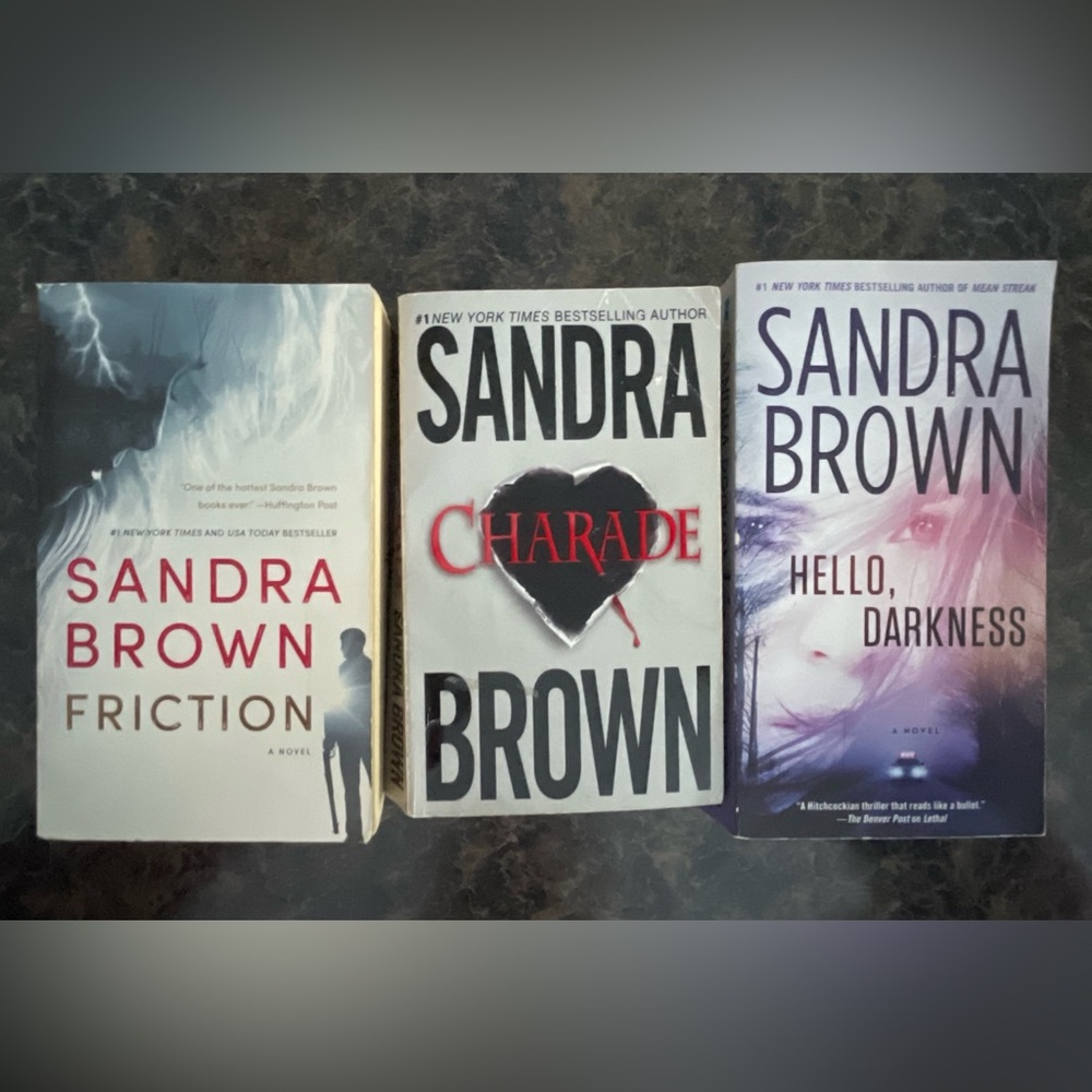 Lot of 3 Sandra Brown Books
